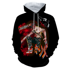 Chainsaw Plush Hoodies with Pockets