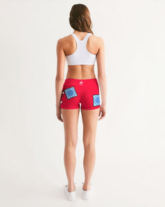 Wano pirate king yoga shorts (womens) Women's All-Over Print Mid-Rise Yoga Shorts